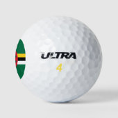 vlag van Dominica Golfballen (Logo)