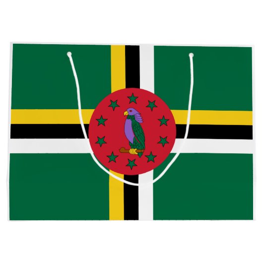 vlag van Dominica Groot Cadeauzakje (Achterkant)