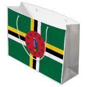 vlag van Dominica Groot Cadeauzakje (Achterkant Gekanteld)