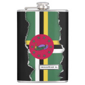 vlag van Dominica Heupfles (Voorkant)