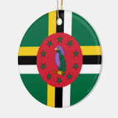 vlag van Dominica Keramisch Ornament (Links)