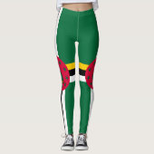 Vlag van Dominica Leggings (Voorkant)