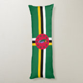 Vlag van Dominica Lichaamskussen (Achterkant (Verticaal))