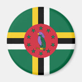 vlag van Dominica Magneet (Voorkant)