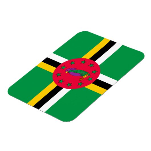 vlag van Dominica Magneet (Linkerzijde)