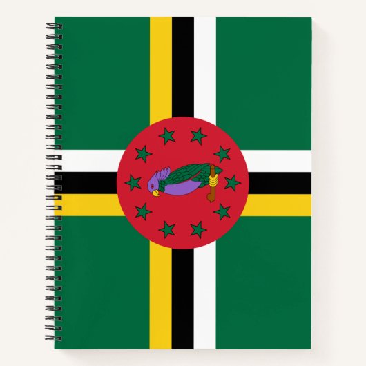 vlag van Dominica Notitieboek (Voorkant)