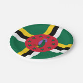 vlag van Dominica Papieren Bordje (Gekanteld)