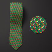 Vlag van Dominica Pattern Stropdas