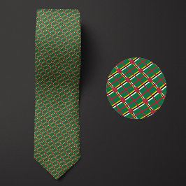 Vlag van Dominica Pattern Stropdas