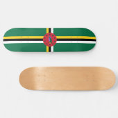 Vlag van Dominica Persoonlijk Skateboard (Horizontaal)