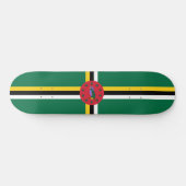 Vlag van Dominica Persoonlijk Skateboard (Horizontaal)