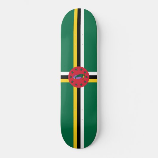 Vlag van Dominica Persoonlijk Skateboard (Voorkant)