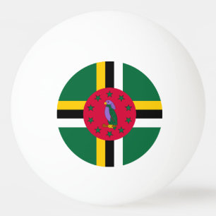 Vlag van Dominica Pingpongbal