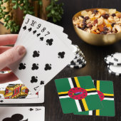 Vlag van Dominica Pokerkaarten (Insitu)
