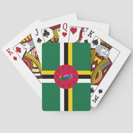 Vlag van Dominica Pokerkaarten (Achterkant)