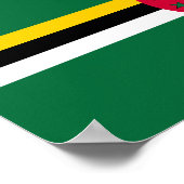 Vlag van Dominica Poster (Hoek)