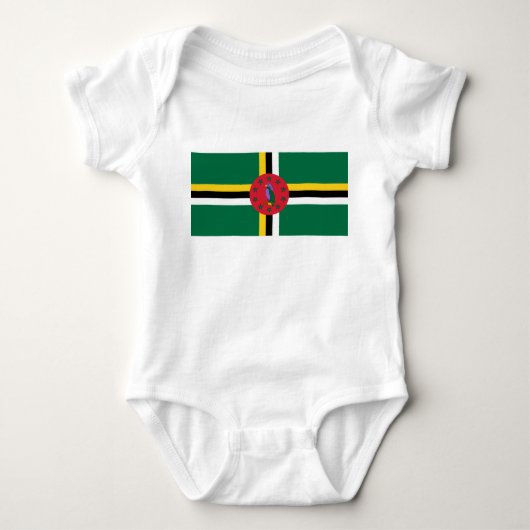 vlag van Dominica Romper (Voorkant)