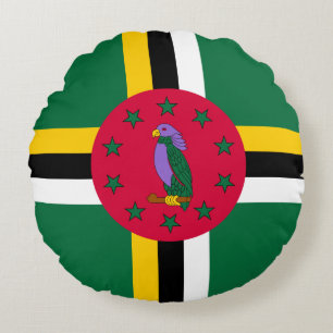Vlag van Dominica Rond Kussen