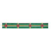 vlag van Dominica Satijnen Lint (Voorkant)