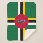 Vlag van Dominica Sherpa Deken (Voorkant)