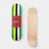 Vlag van Dominica Skateboard (Voorkant)