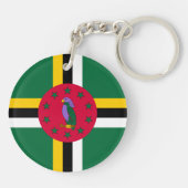 Vlag van Dominica Sleutelhanger (Achterkant)