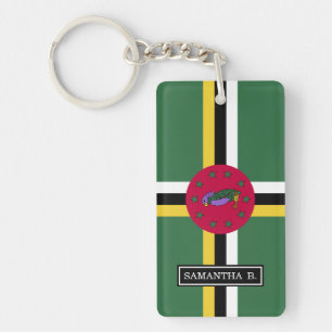 Vlag van Dominica Sleutelhanger