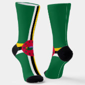 Vlag van Dominica Sokken (Gebogen)