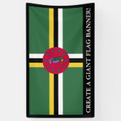 vlag van Dominica Spandoek (Verticaal)