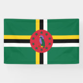 vlag van Dominica Spandoek (Horizontaal)