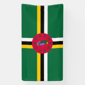 Vlag van Dominica Spandoek (Verticaal)