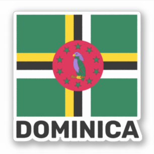 vlag van Dominica Sticker