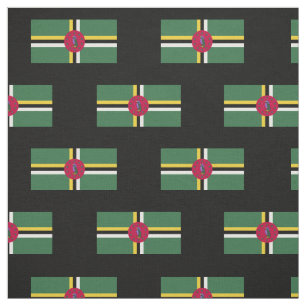 vlag van Dominica Stof