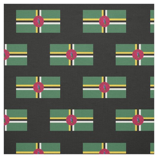 vlag van Dominica Stof (Swatch)