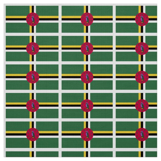 vlag van Dominica Stof (Swatch)