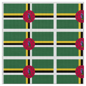 vlag van Dominica Stof (Close Up)