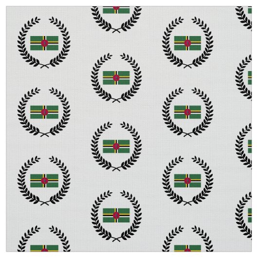 vlag van Dominica Stof (Swatch)