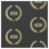 vlag van Dominica Stof (Close Up)