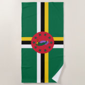 Vlag van Dominica Strandlaken (Voorkant)