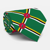 vlag van Dominica Stropdas (Opgerold)