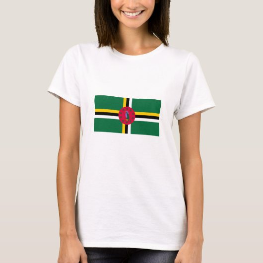 Vlag van Dominica T-shirt (Voorkant)