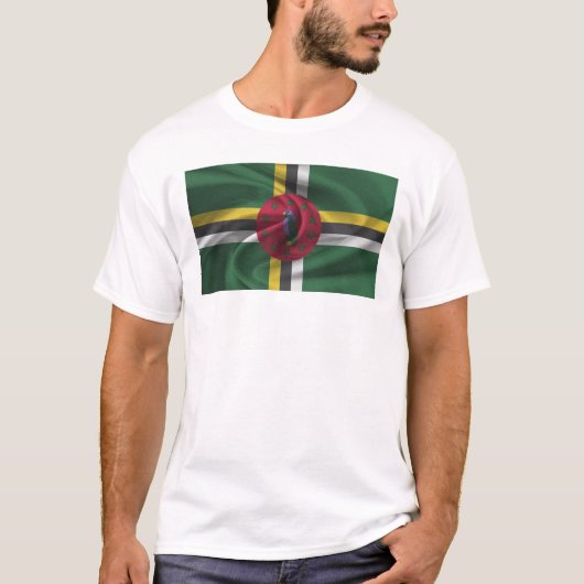 Vlag van Dominica T-shirt (Voorkant)