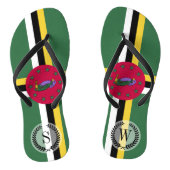 vlag van Dominica Teenslippers (Voetbed)