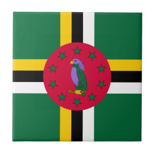 Vlag van Dominica Tegeltje