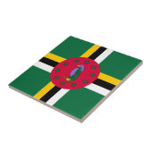 Vlag van Dominica Tegeltje (Zijkant)