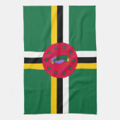 Vlag van Dominica Theedoek (Verticaal)