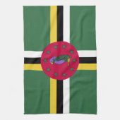 vlag van Dominica Theedoek (Verticaal)