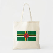 vlag van Dominica Tote Bag (Voorkant)