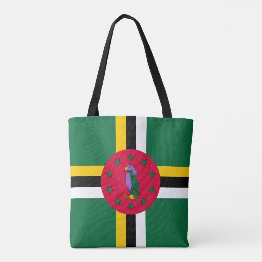 Vlag van Dominica Tote Bag (Achterkant)