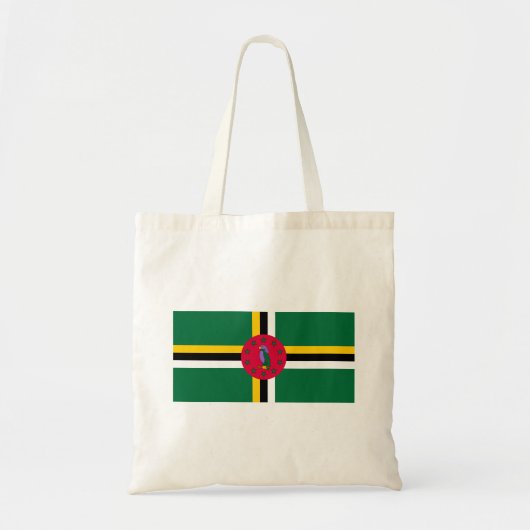 Vlag van Dominica Tote Bag (Voorkant)